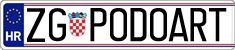 License plate of Croatia, Vanity Plates