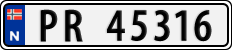 License plate of Norway, Cars