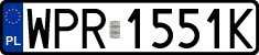 License plates of Poland, Regular car plates