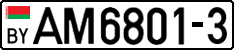 License plate Belarus, Trucks and buses (2004)
