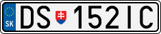 License plate of Slovakia, Cars