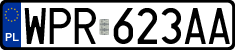 License plates of Poland, Regular car plates