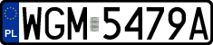 License plates of Poland, Regular car plates