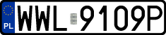 License plates of Poland, Regular car plates