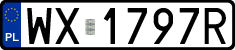 License plates of Poland, Regular car plates