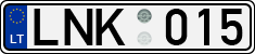 License plate of Lithuania, Cars