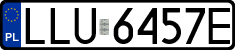 License plates of Poland, Regular car plates