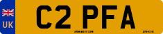 License plate of the United Kingdom, 1983 year system