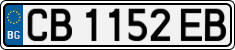 License plate of Bulgaria, Cars