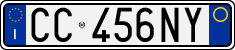 License plate of Italy, Cars (1994 year series)