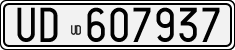 License plate of Italy, Cars (1927 year series)