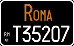 License plate of Italy, Cars (1927 year series)