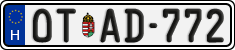 license plates of Hungary, Oldtimers (2022)