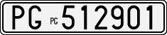 License plate of Italy, Cars (1927 year series)