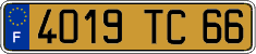 French license plate, FNI