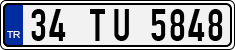 License plate of Turkey, Regular plates