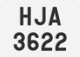 License plate of Malaysia, Taxi (HAB 1(234))