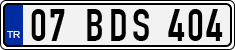 License plate of Turkey, Regular plates
