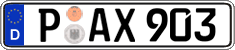 German license plate, Regular plates