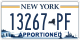 New York, Specialty plates (12345-AB)