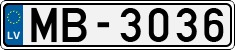 License plate of Latvia, Regular car plates