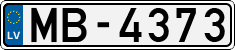 License plate of Latvia, Regular car plates