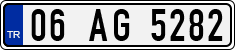 License plate of Turkey, Regular plates