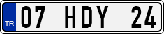 License plate of Turkey, Regular plates