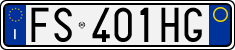 License plate of Italy, Cars (1994 year series)
