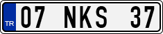 License plate of Turkey, Regular plates