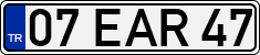 License plate of Turkey, Regular plates