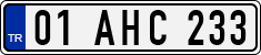 License plate of Turkey, Regular plates