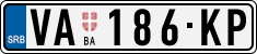License plate of Serbia, Cars