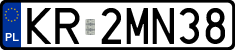 License plates of Poland, Regular car plates