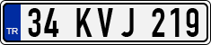 License plate of Turkey, Regular plates