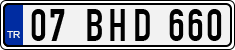 License plate of Turkey, Regular plates