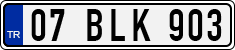 License plate of Turkey, Regular plates