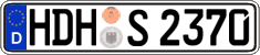German license plate, Regular plates
