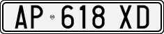 License plate of Italy, Cars (1994 year series)