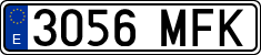 License plates of Spain, Ordinary (2000)