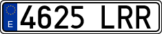 License plates of Spain, Ordinary (2000)