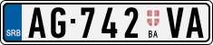 License plate of Serbia, Trailers