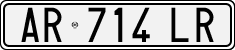 License plate of Italy, Cars (1994 year series)