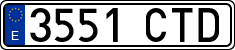 License plates of Spain, Ordinary (2000)