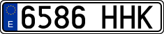 License plates of Spain, Ordinary (2000)