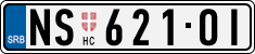 License plate of Serbia, Cars