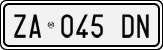 License plate of Italy, Cars (1994 year series)
