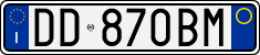 License plate of Italy, Cars (1994 year series)