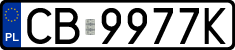 License plates of Poland, Regular car plates
