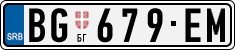 License plate of Serbia, Cars